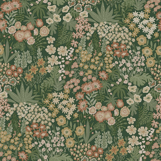 91920 - Lysandra Wallpaper - Emerald Green - Holden Decor