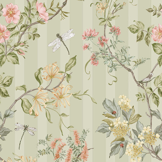 91930 - Camberley Wallpaper - Sage - Holden Decor