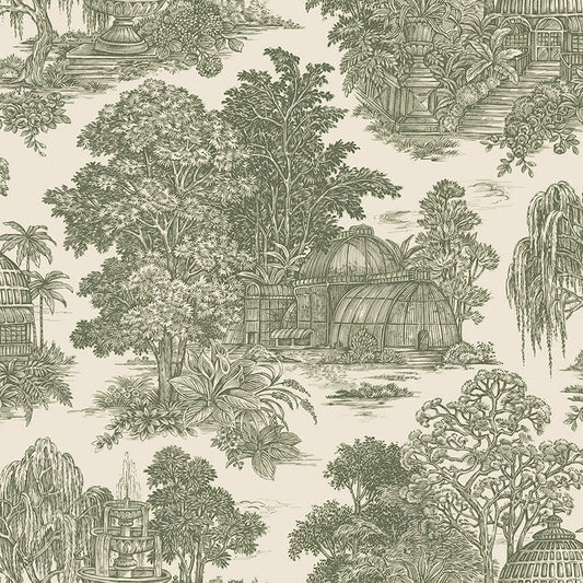 91970 - Blenheim Wallpaper - Green - Holden Decor