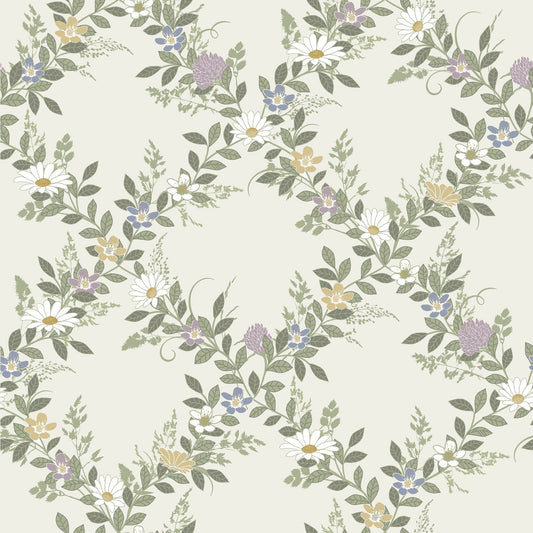 92107 - Margareta Wallpaper - Creamy White - Midbec