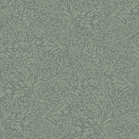 92117 - Kristina Wallpaper - Gray/Green - Midbec