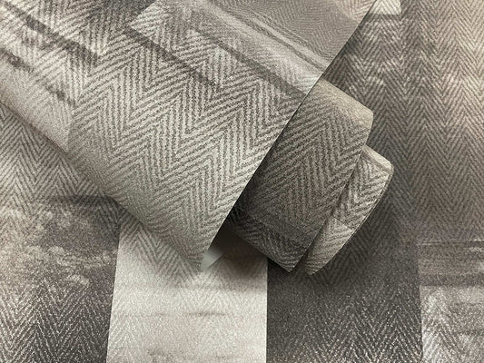 99418 - Aokari Bead Wallpaper - Grey/Taupe - Holden Decor