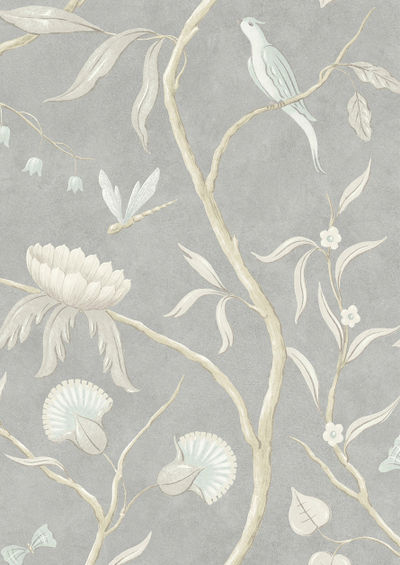 Adam's Eden Wallpaper - Honey Dove - Lewis & Wood