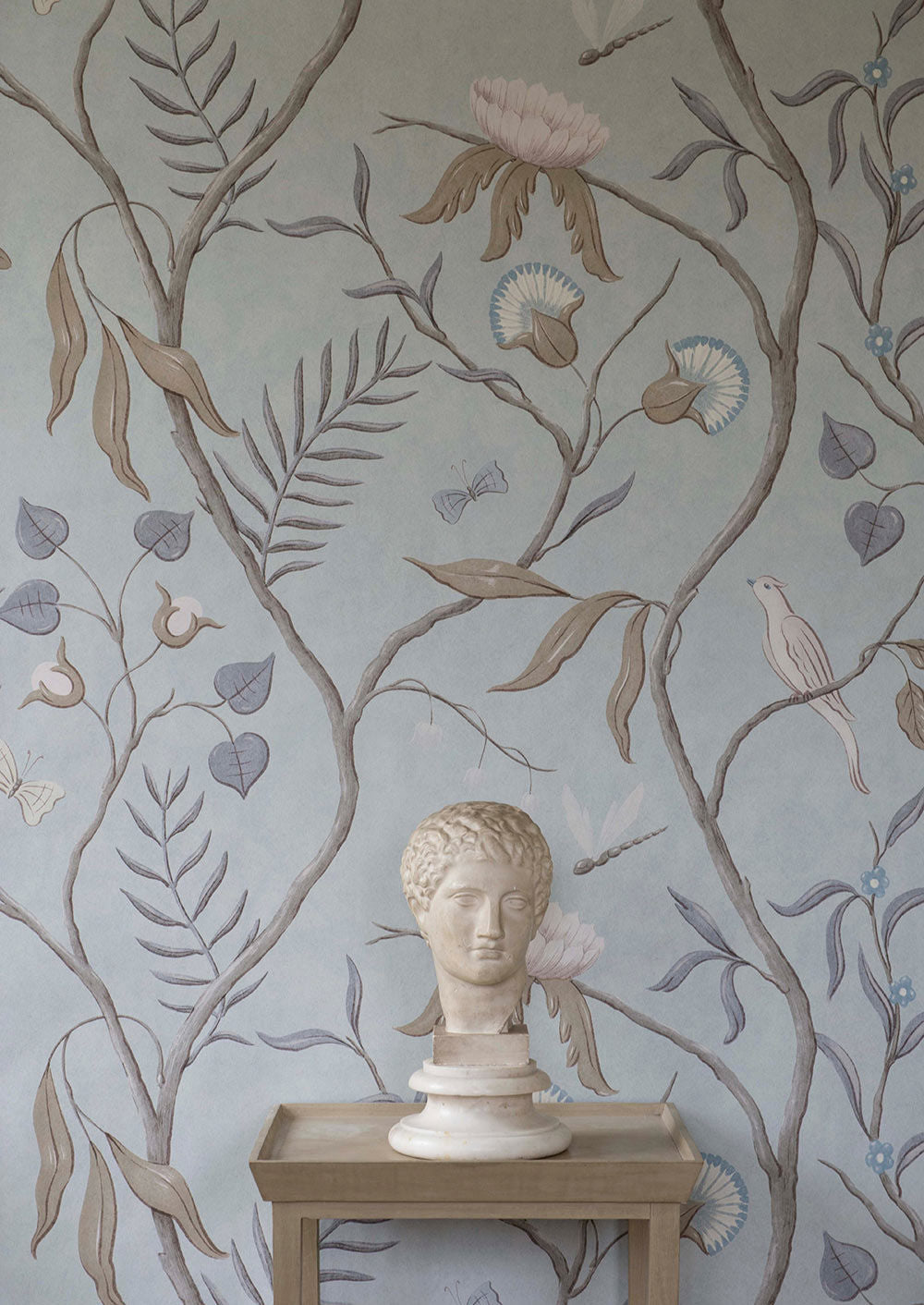 Adam's Eden Wallpaper - Snowbird - Lewis & Wood
