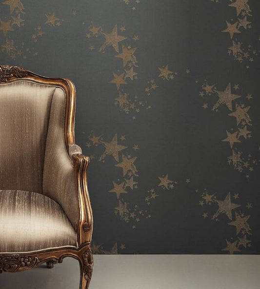 All Star Wallpaper - Gunmetal - BG0300 - 201 - Barneby Gates
