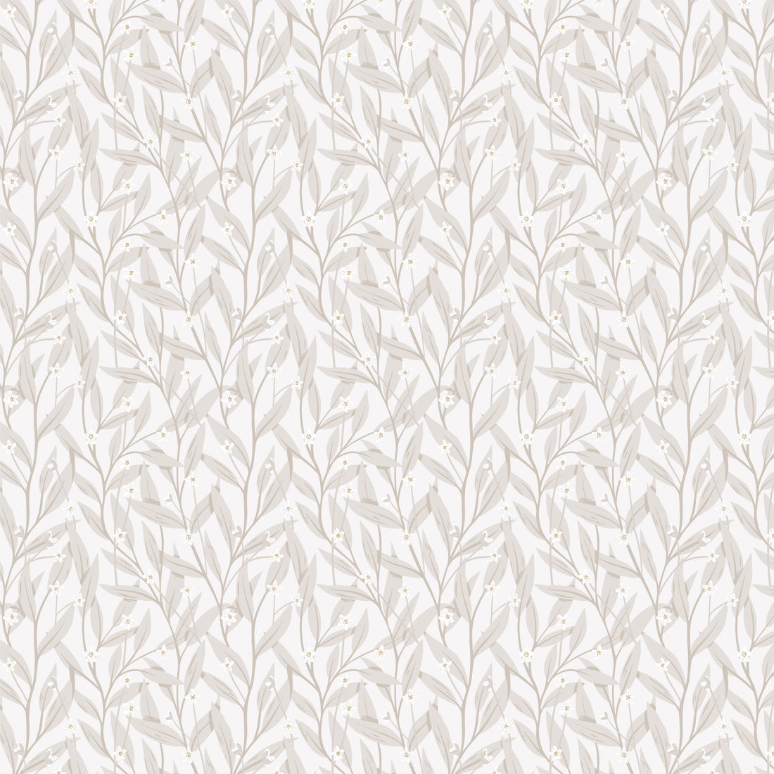 Anemone Wallpaper - White - Summer Gray

