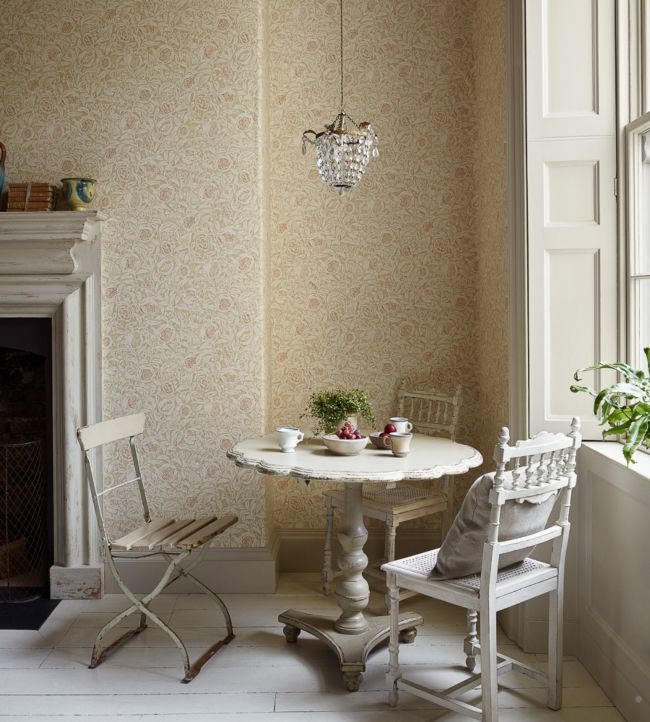 Annandale Wallpaper - Amber/Sepia - DDAM216395 - Sanderson