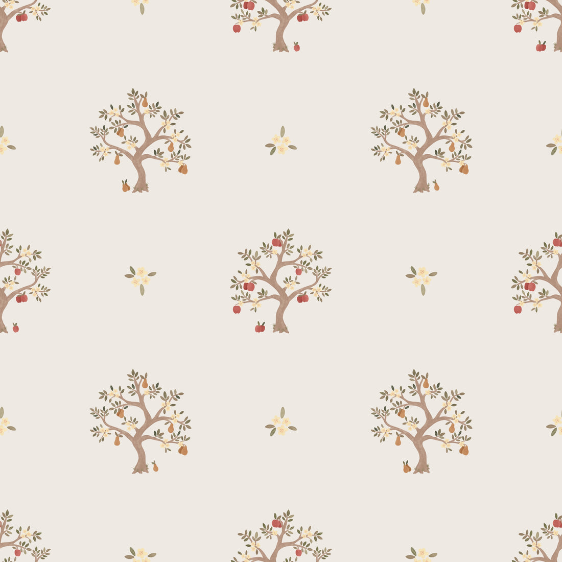 Annika Wallpaper - Sand - Summer Gray
