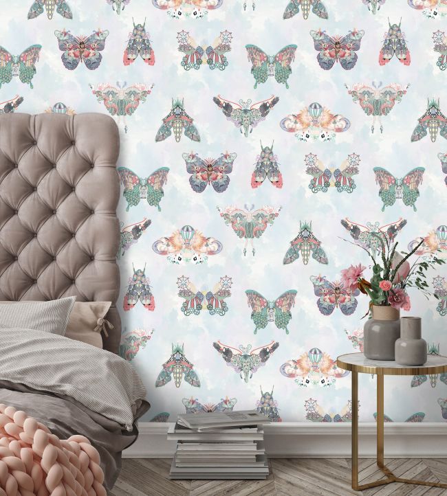 BMCF003-02D - Butterfly Effect Wallpaper - Pink Multi - Brand McKenzie