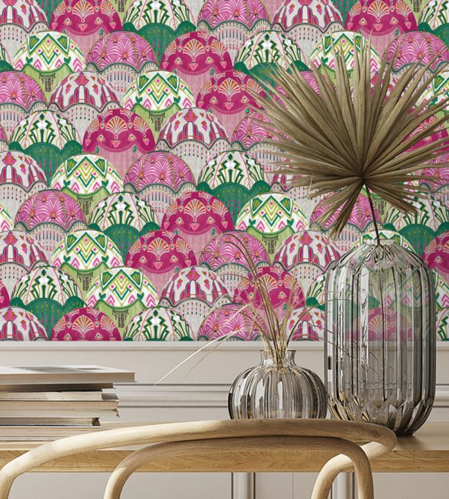 BMHD002-09A - Silk Shades Wallpaper - Cerise - Brand McKenzie