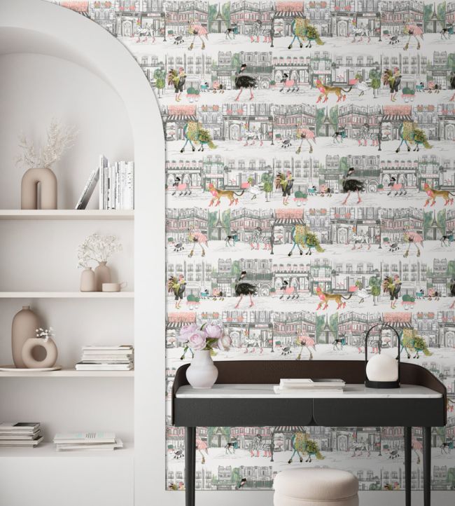 BMWL005-02A - Catwalk Wallpaper - Black & White - Brand McKenzie