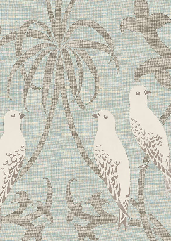 Bella Wallpaper - Powder - Lewis & Wood