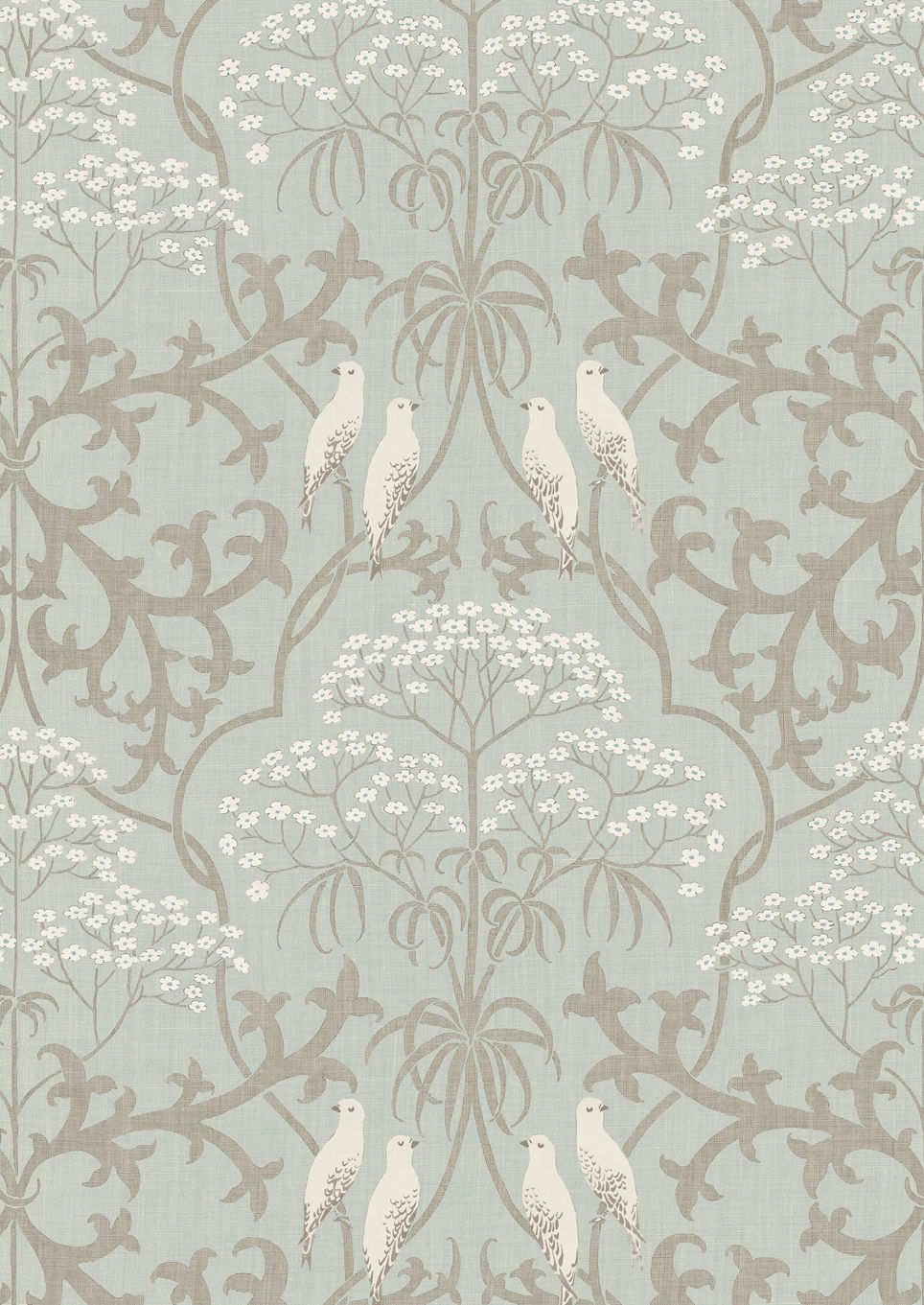 Bella Wallpaper - Powder - Lewis & Wood