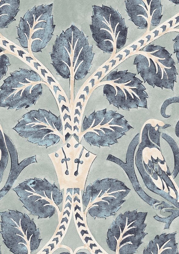Berry Brothers Wallpaper - Delft - Lewis & Wood