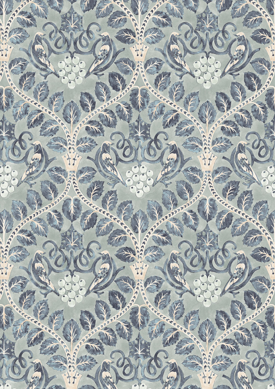 Berry Brothers Wallpaper - Delft - Lewis & Wood