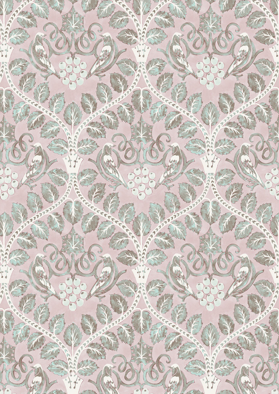 Berry Brothers Wallpaper - Sherbet - Lewis & Wood