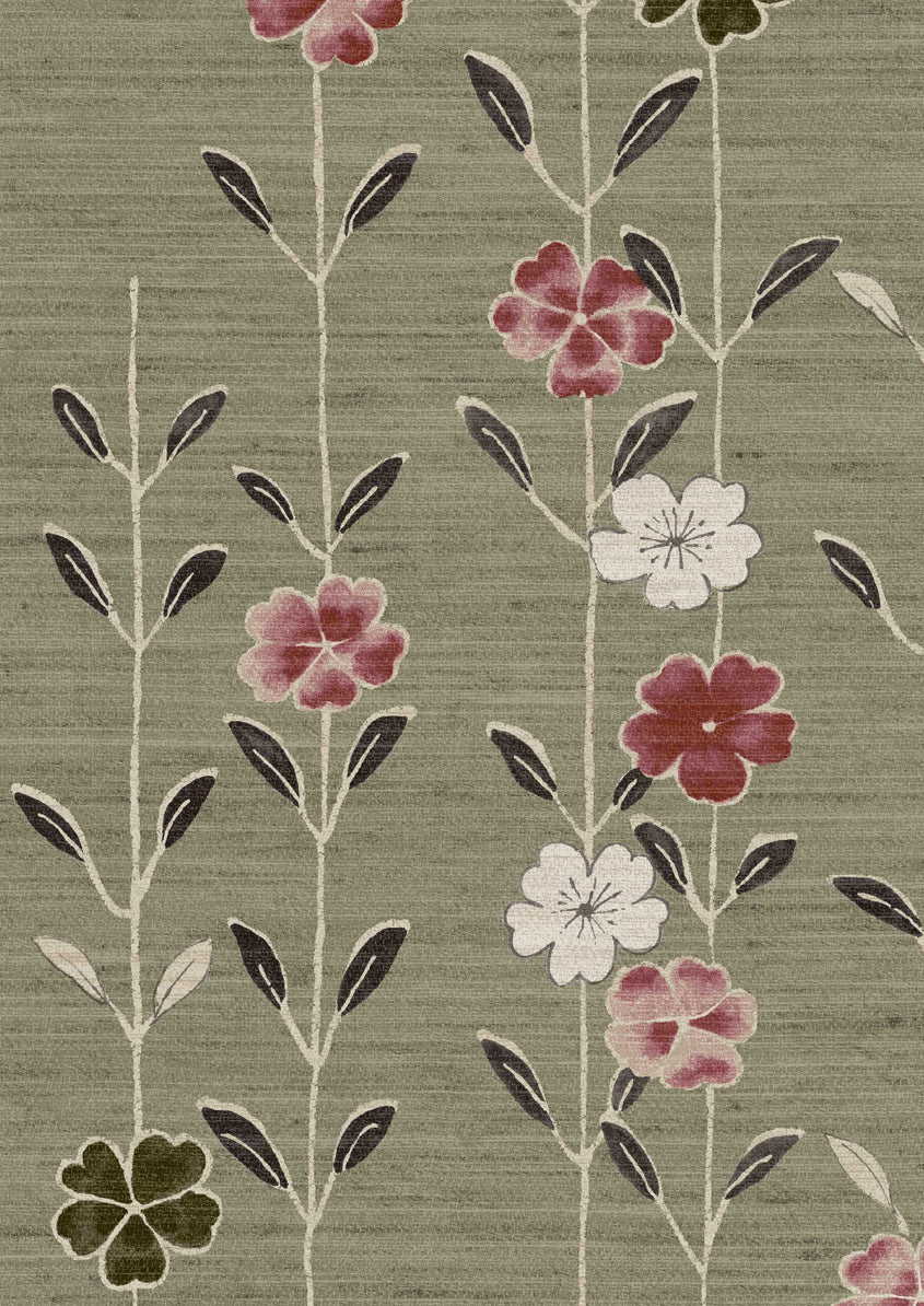 Blossom Wallpaper - Tea Rose - Lewis & Wood