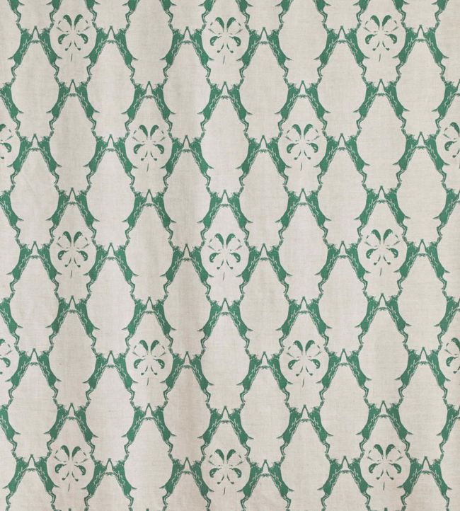 Boxing Hares Fabric - Green - BGF010-201 - Barneby Gates