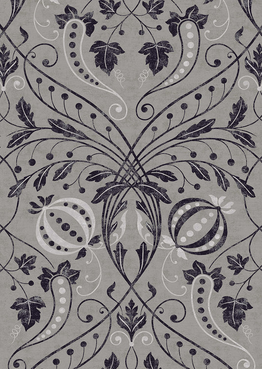 Chateau Wallpaper - Granite - Lewis & Wood