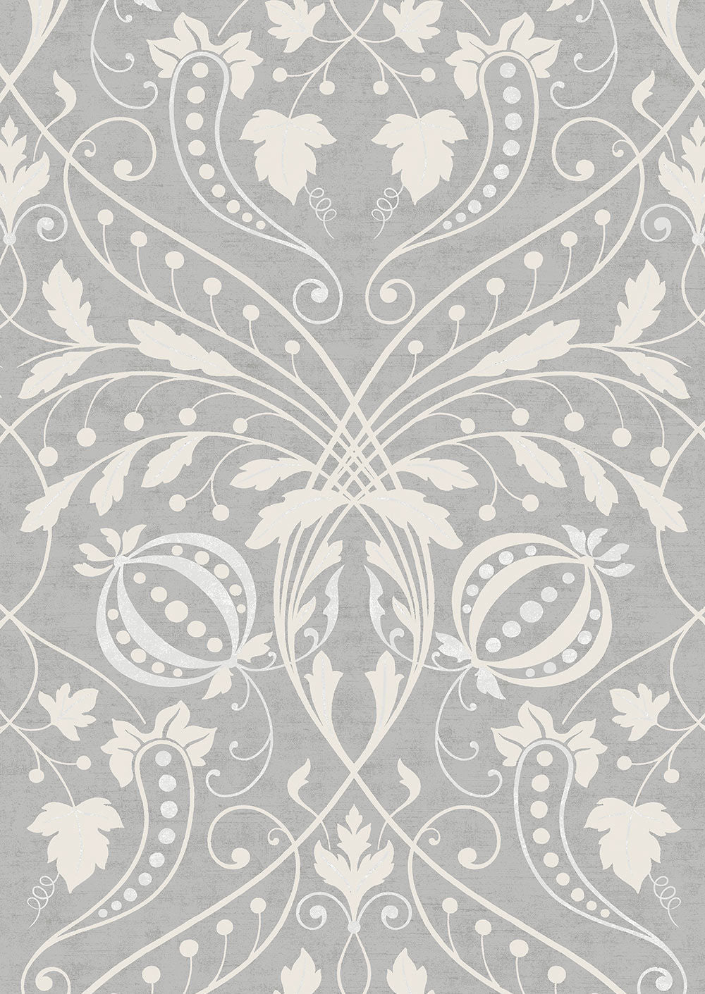 Chateau Wallpaper - Silver - Lewis & Wood