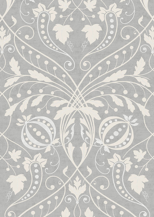 Chateau Wallpaper - Silver - Lewis & Wood