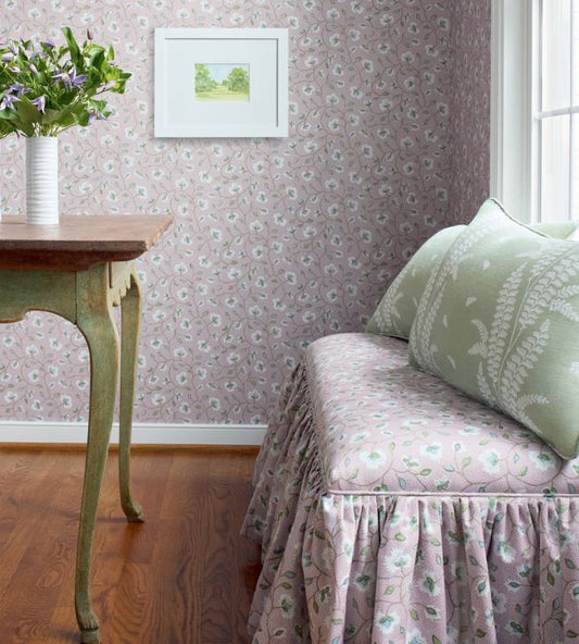 Chelsea Wallpaper - Lavender - AT57840 - Anna French