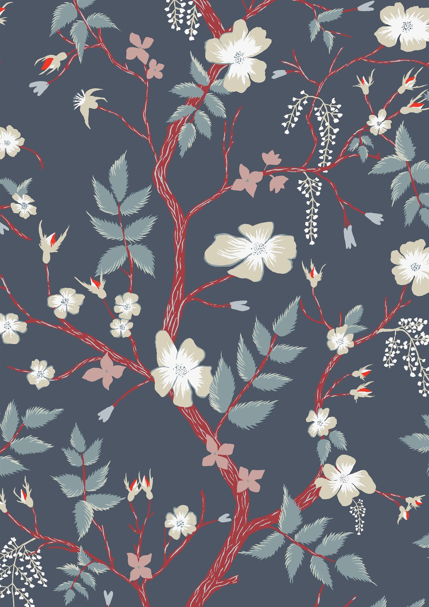 Cinda's Roses Wallpaper - Magic - Lewis & Wood