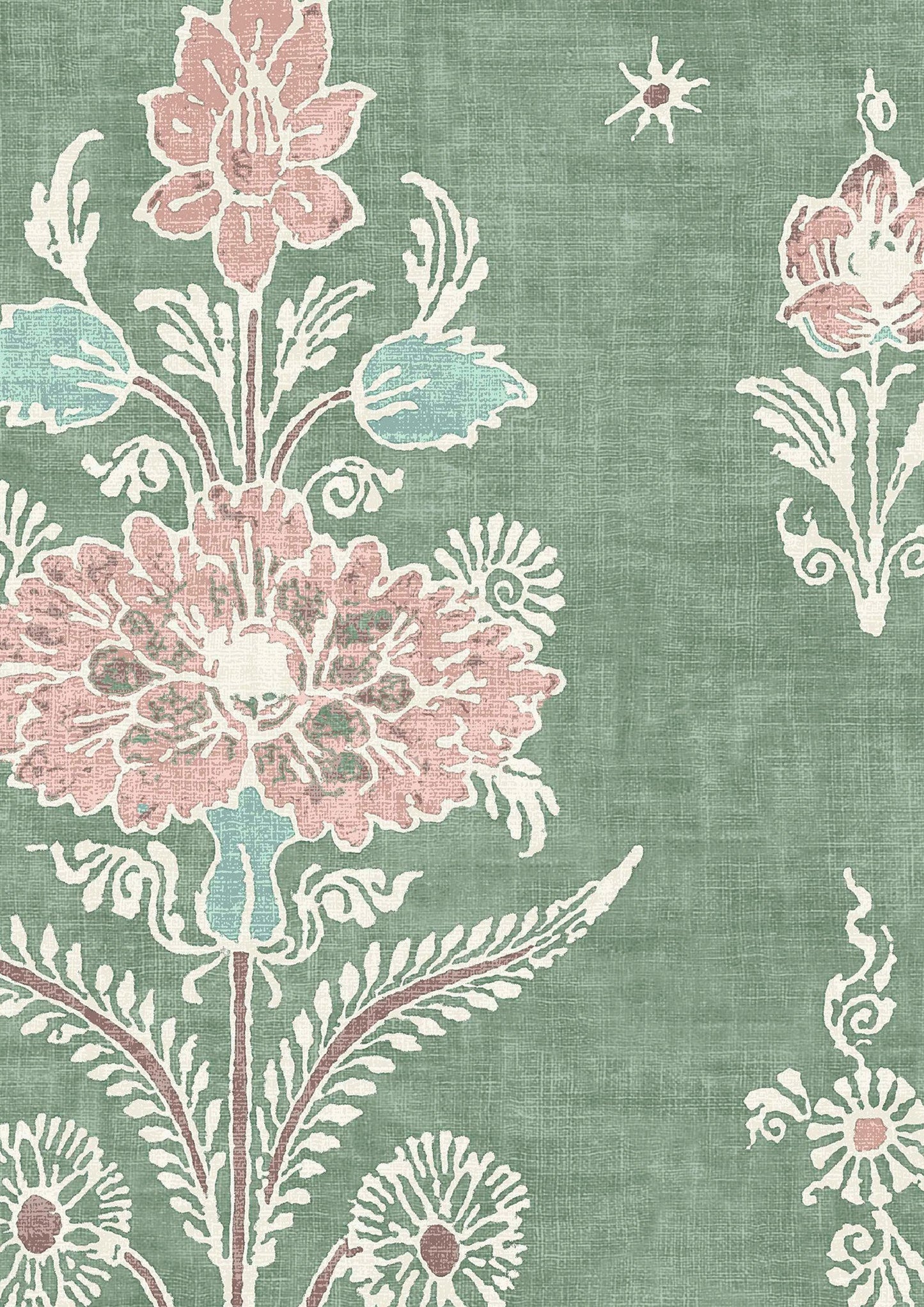 Citadel Wallpaper - Green Glaze - Lewis & Wood