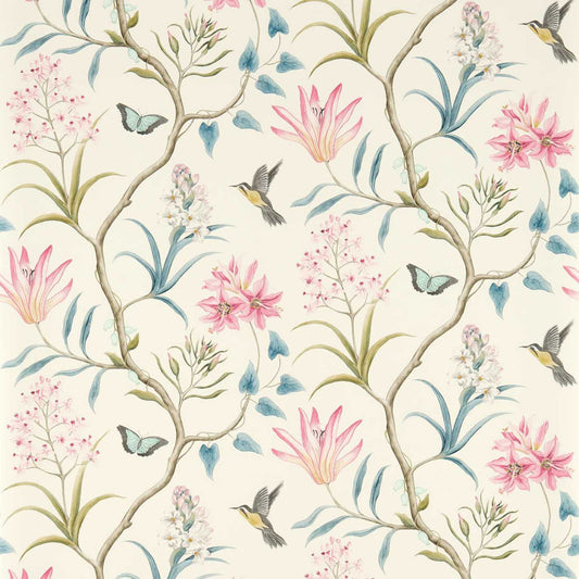 Clementine Wallpaper - Dusky Pink - DVOY213386 - Sanderson