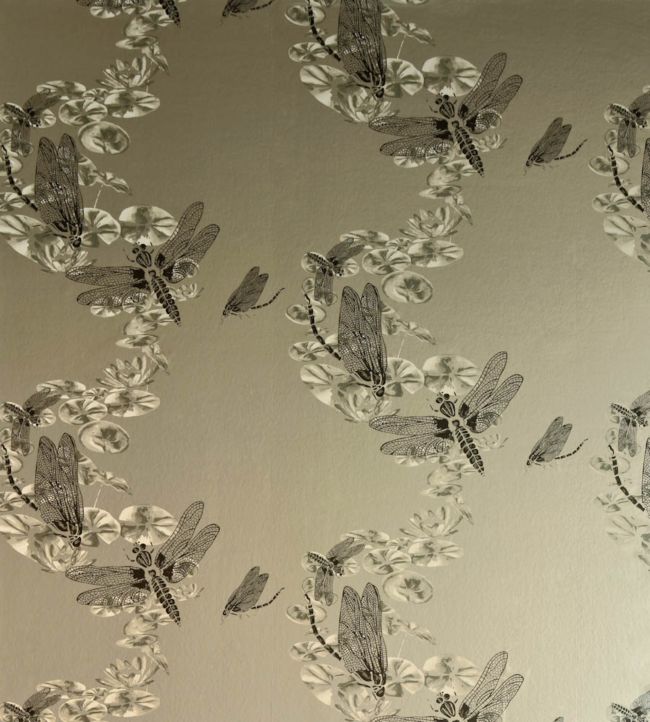 Dragonfly Wallpaper - Pewter - BG0600 - 201 - Barneby Gates