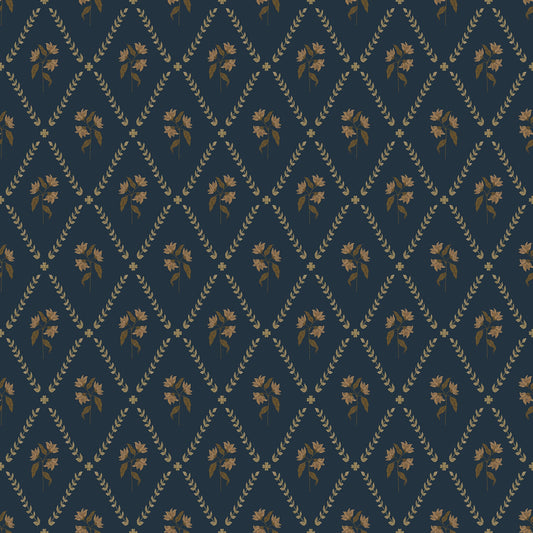 Eline Wallpaper - Blue - Summer Gray
