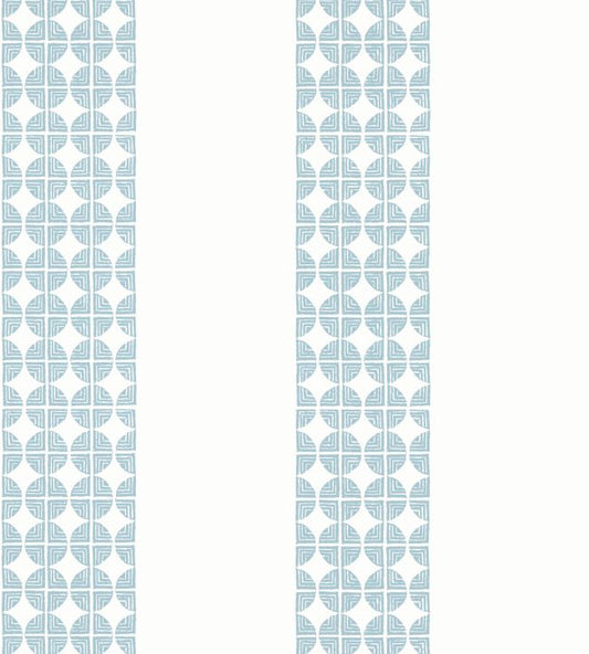 Fairmont Stripe Wallpaper - Soft Blue - AT23128 - Anna French