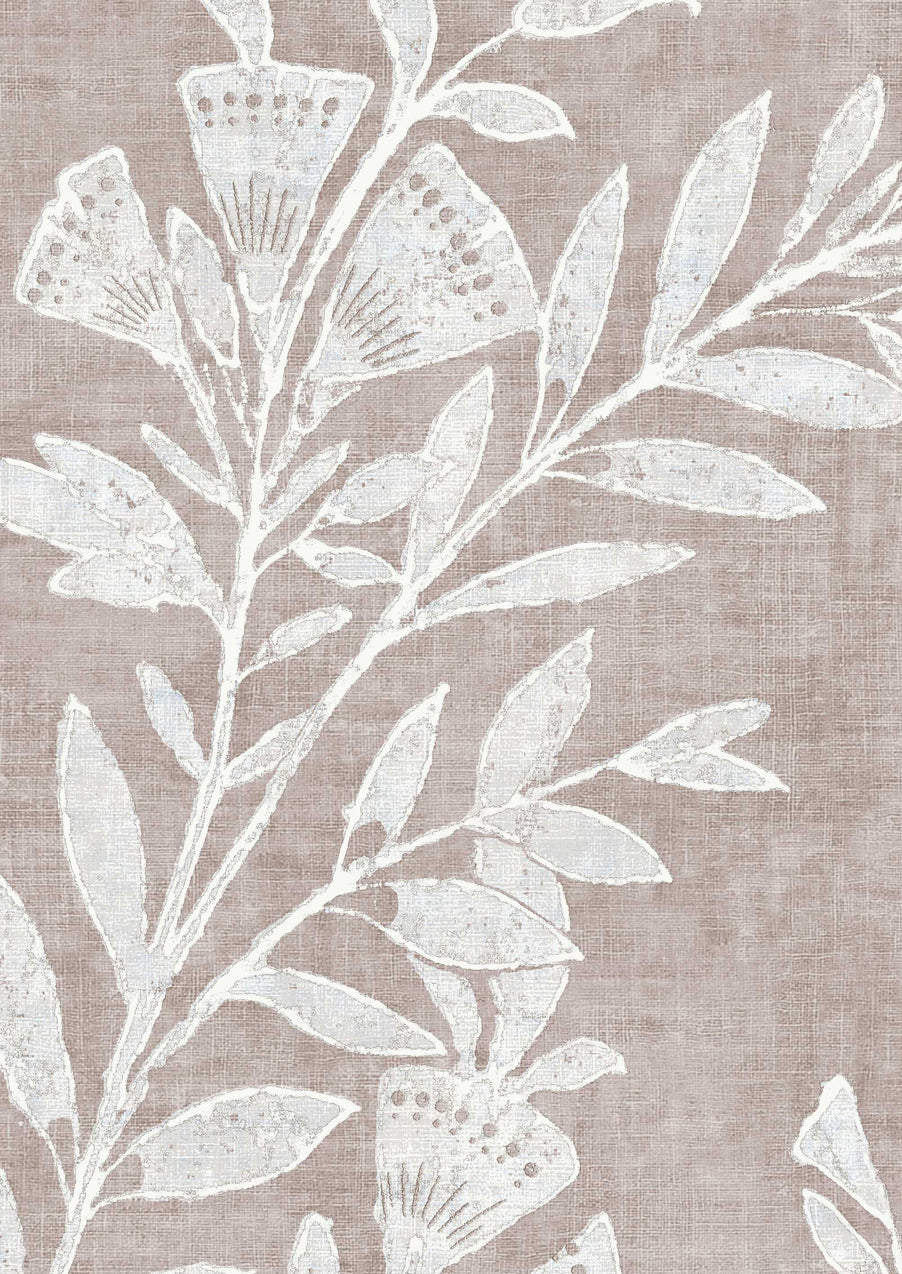 Fan Flower Wallpaper - Shell - Lewis & Wood