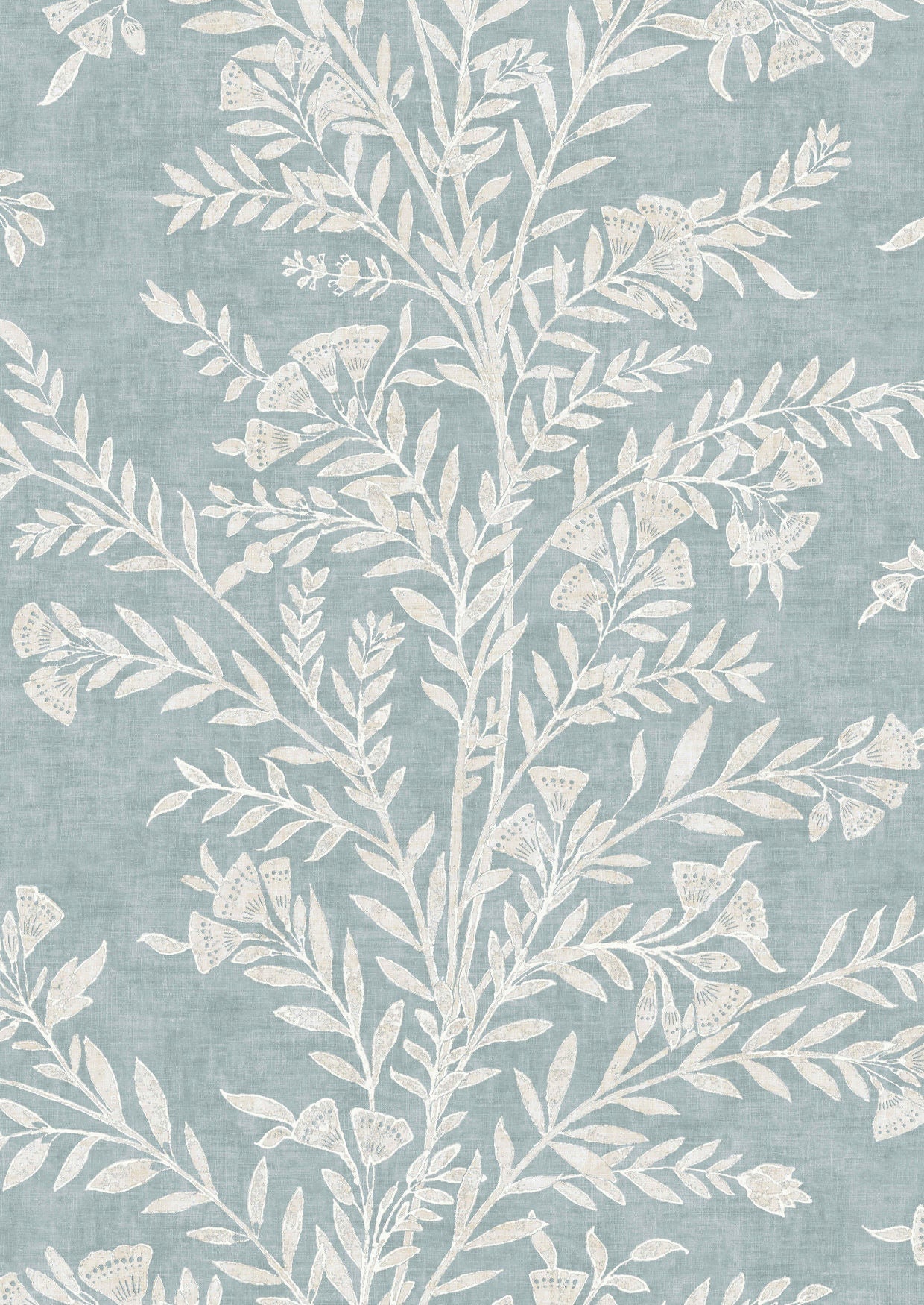 Fan Flower Wallpaper - Sky - Lewis & Wood