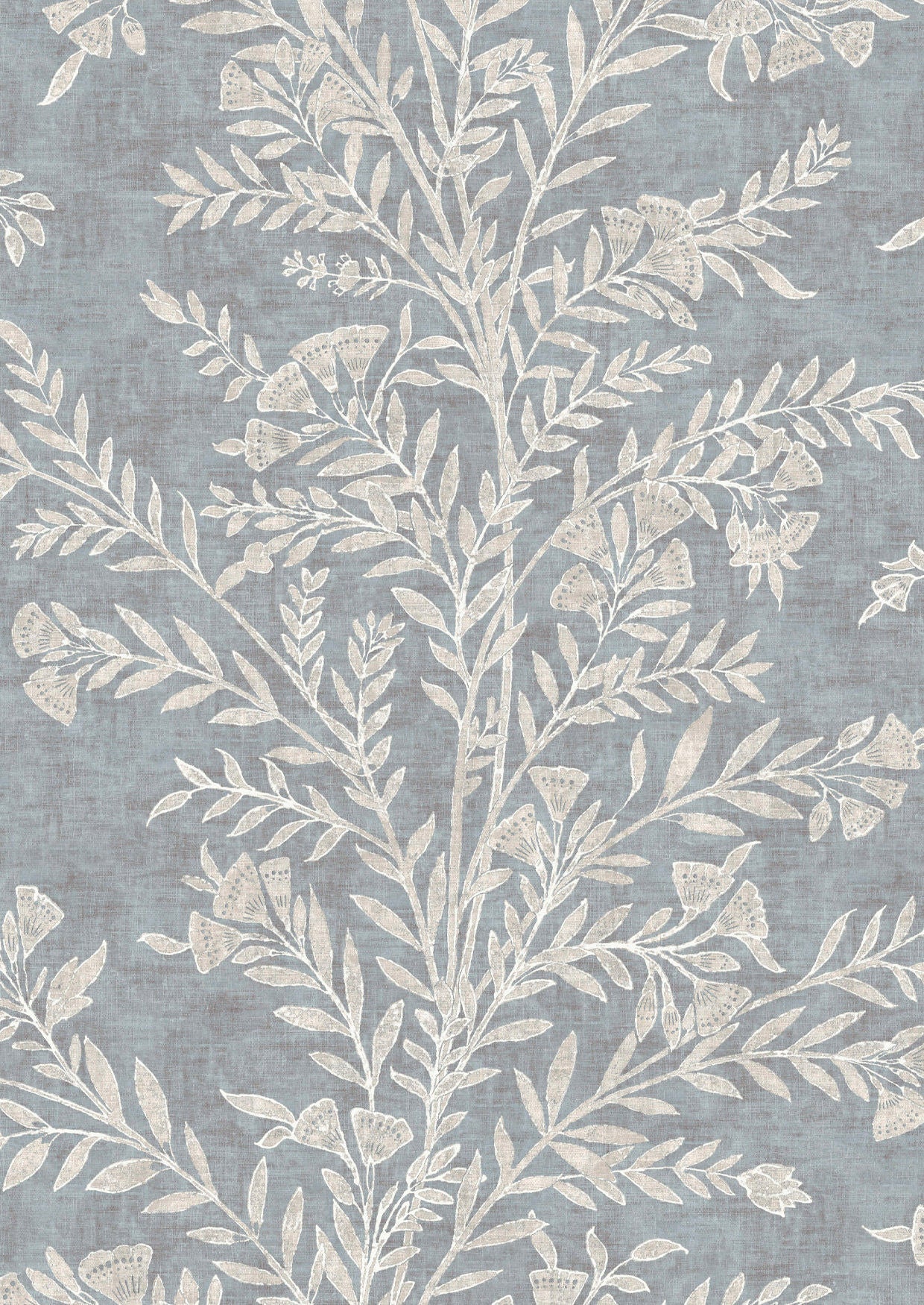 Fan Flower Wallpaper - Storm - Lewis & Wood