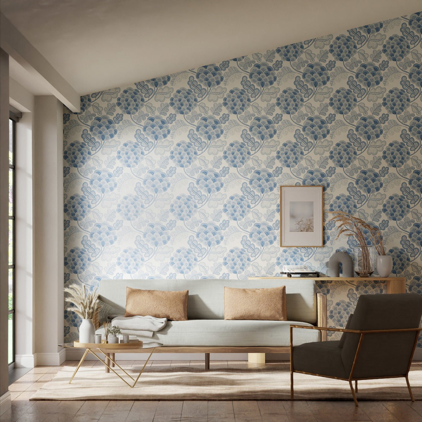 Flourish Wallpaper - First Light/Midsummers Eve - HQN3112936 - Harlequin