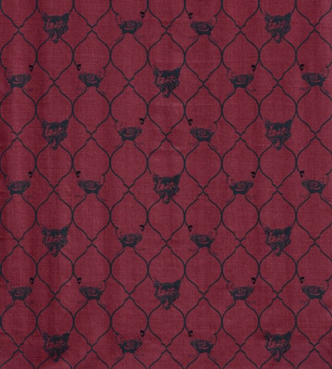 Fox And Hen Fabric - Brick - BGF030501 - Barneby Gates