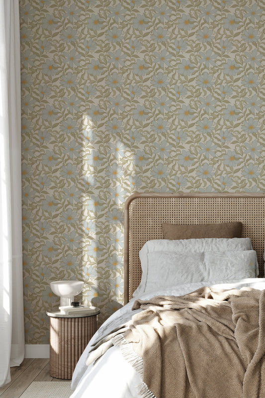 Fredrik Wallpaper - Lake - Summer Gray
