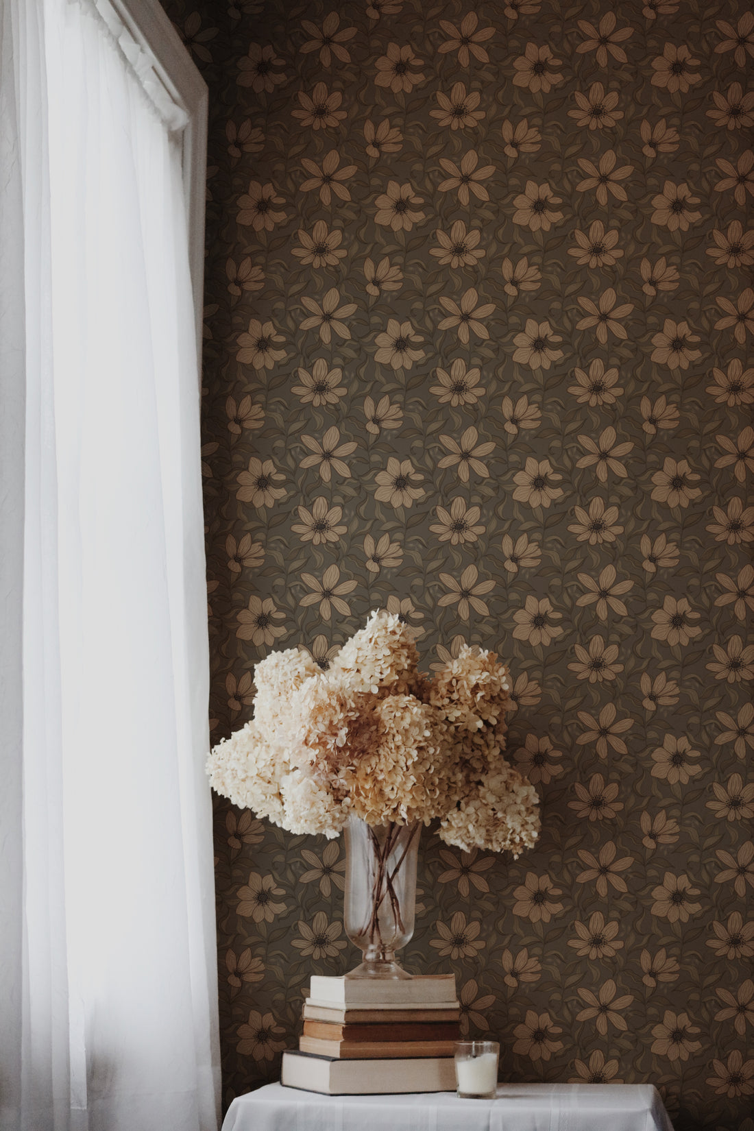 Fredrik Wallpaper - Taupe - Summer Gray
