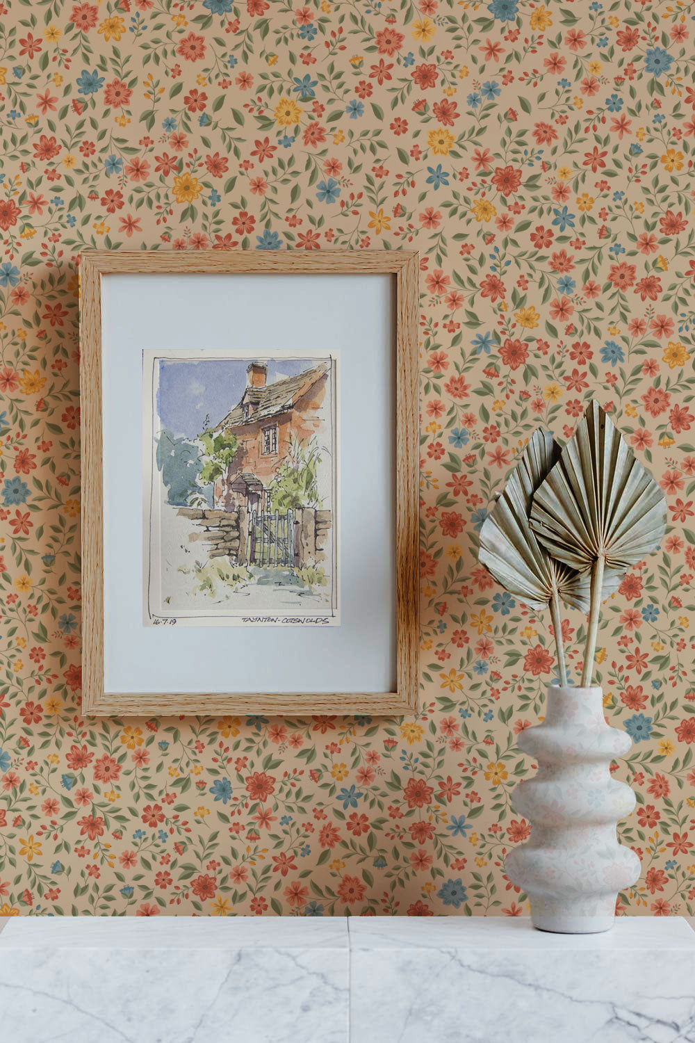Freja Wallpaper - Confetti - Summer Gray
