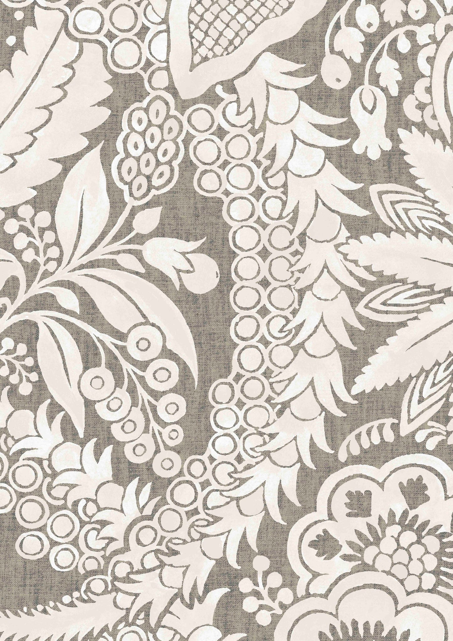 Hanbury Wallpaper - Charcoal - Lewis & Wood