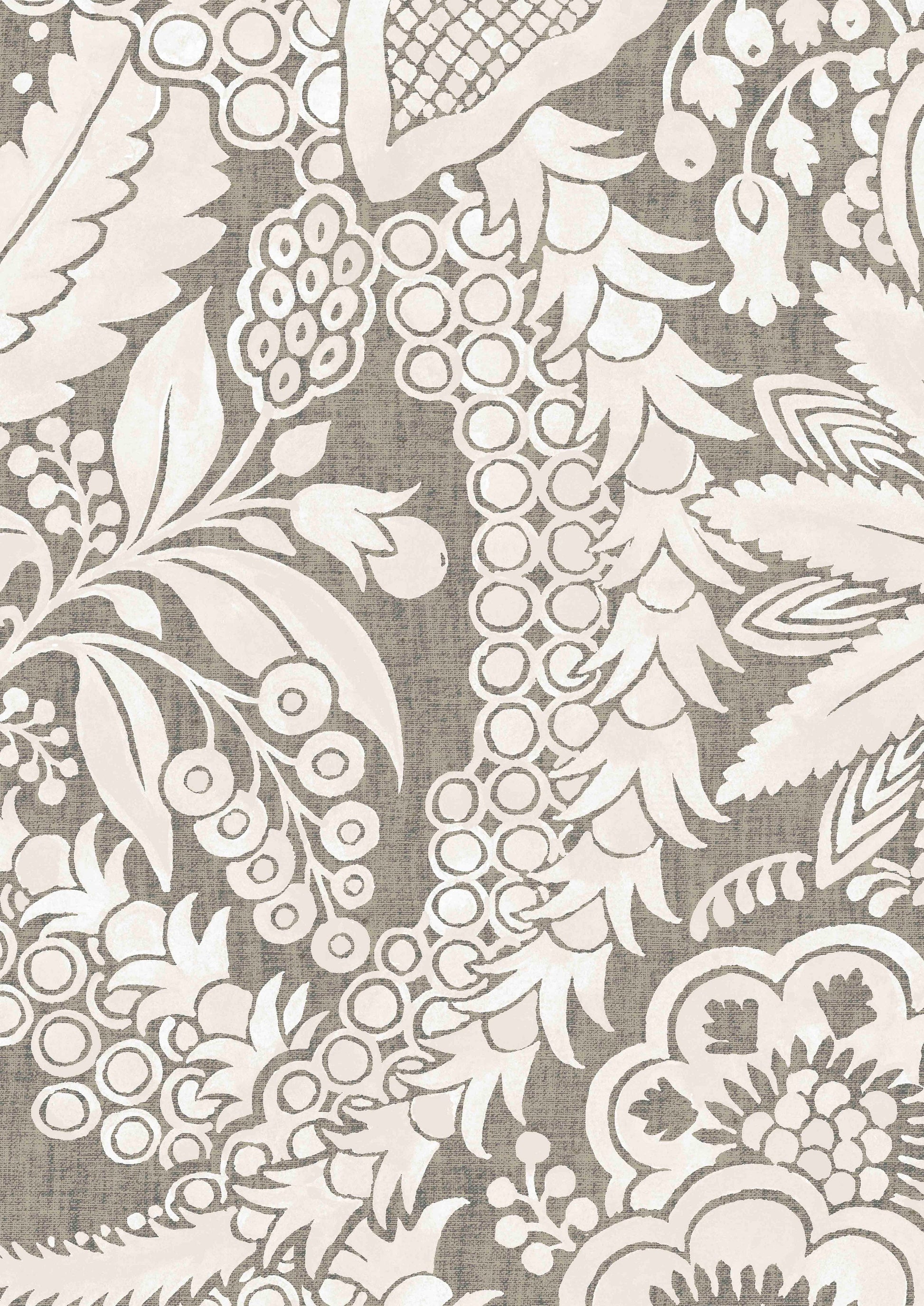 Hanbury Wallpaper - Charcoal - Lewis & Wood