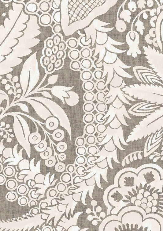 Hanbury Wallpaper - Charcoal - Lewis & Wood