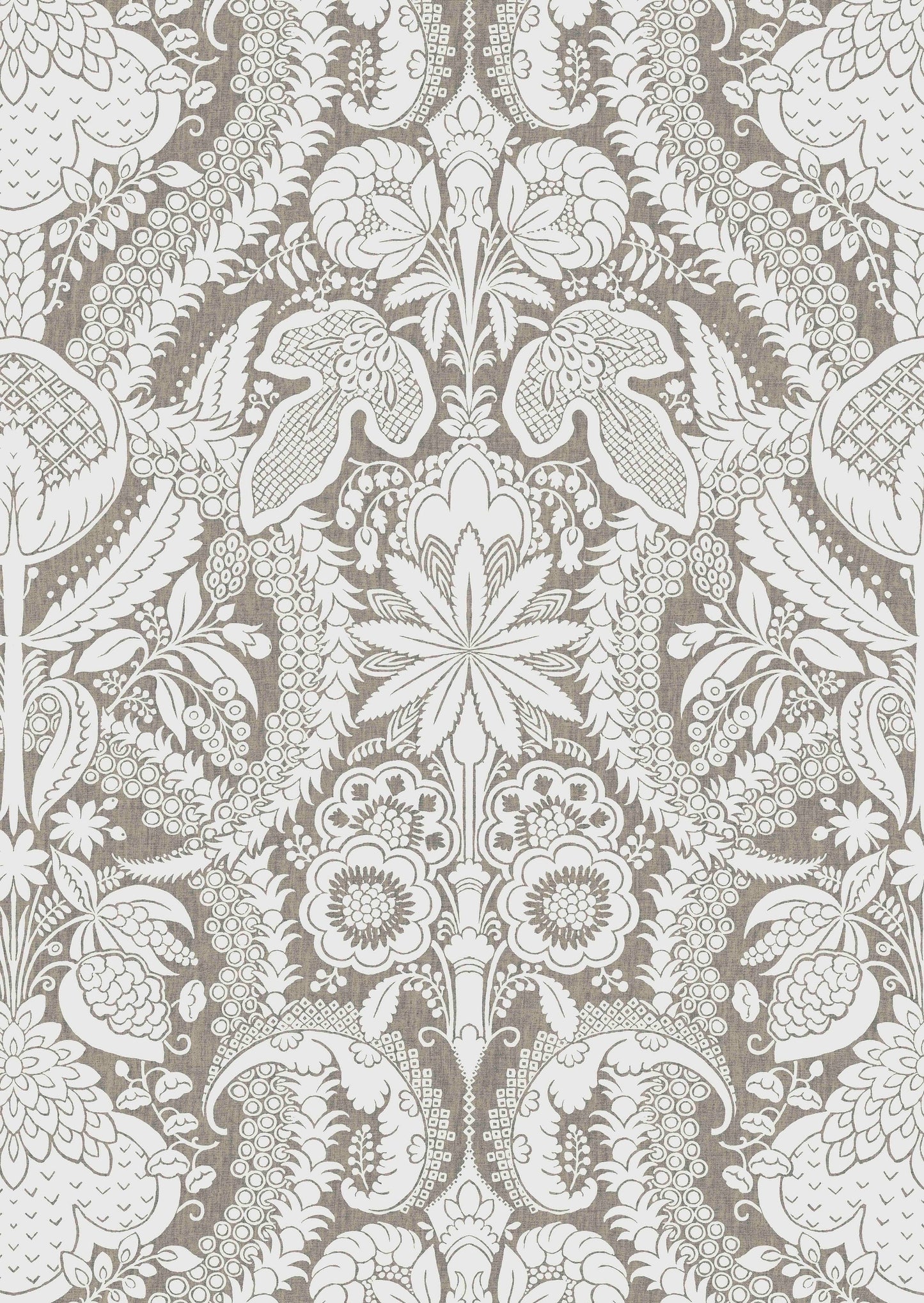 Hanbury Wallpaper - Charcoal - Lewis & Wood