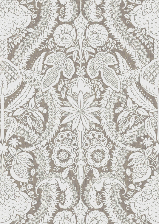 Hanbury Wallpaper - Charcoal - Lewis & Wood