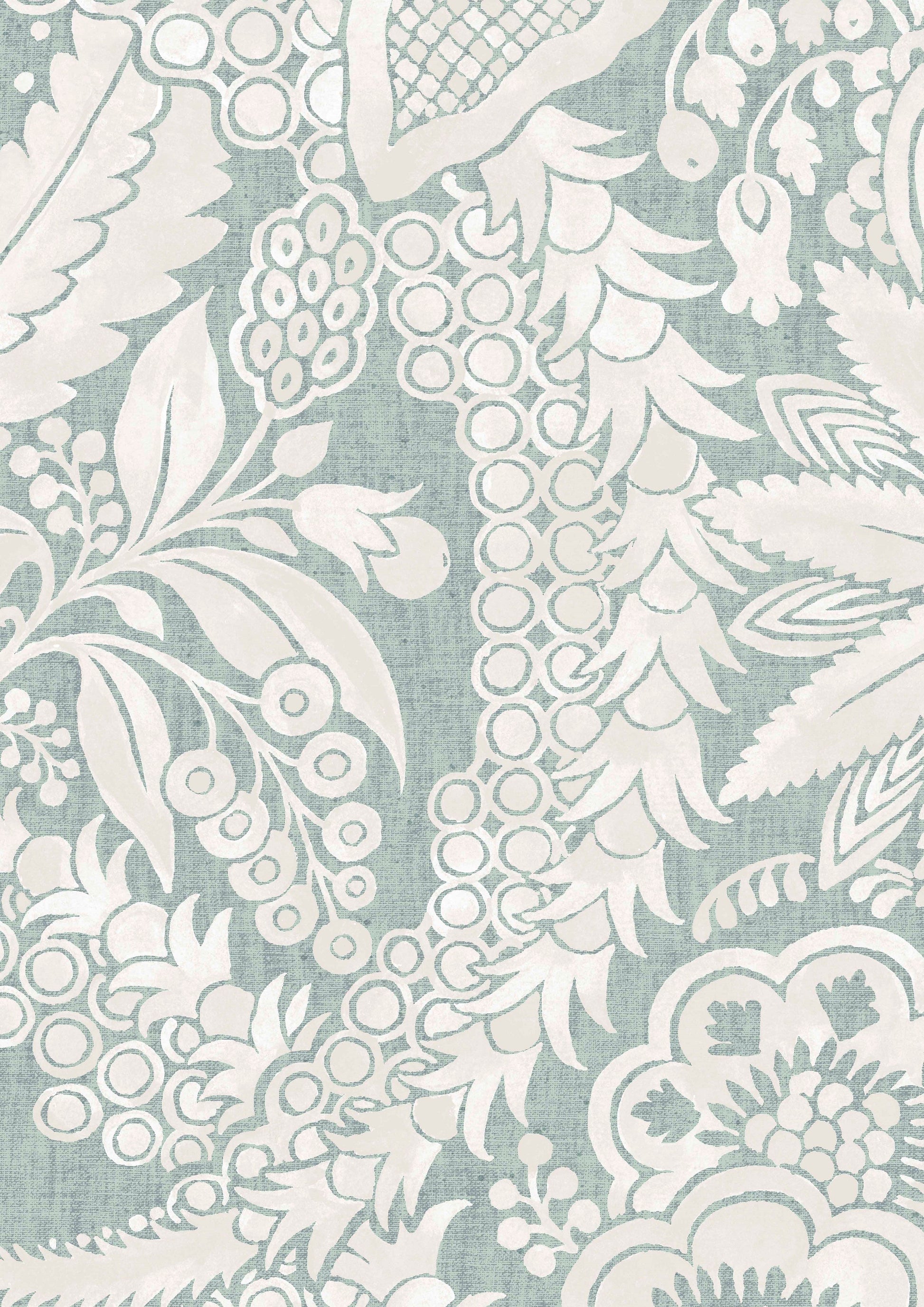 Hanbury Wallpaper - Verdigris - Lewis & Wood
