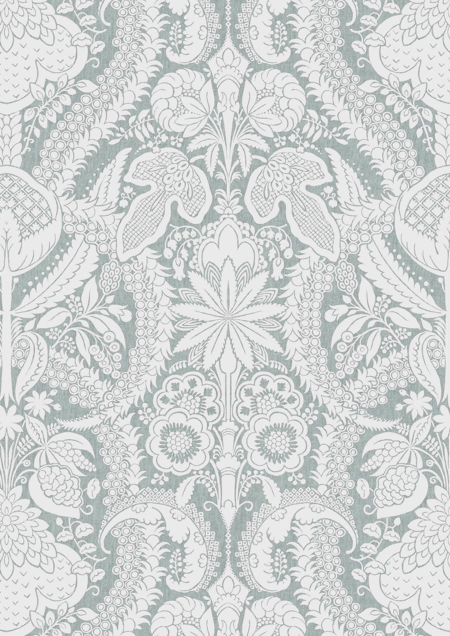 Hanbury Wallpaper - Verdigris - Lewis & Wood