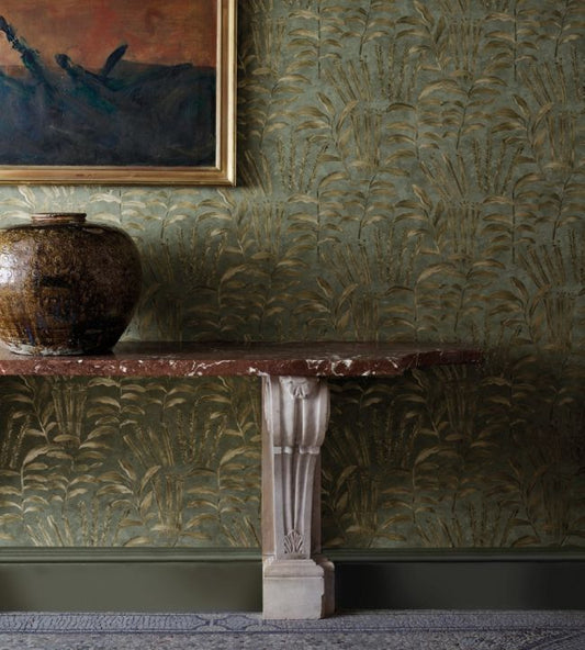 Highclere Wallpaper - Olivine - ZDAR312854 - Zoffany