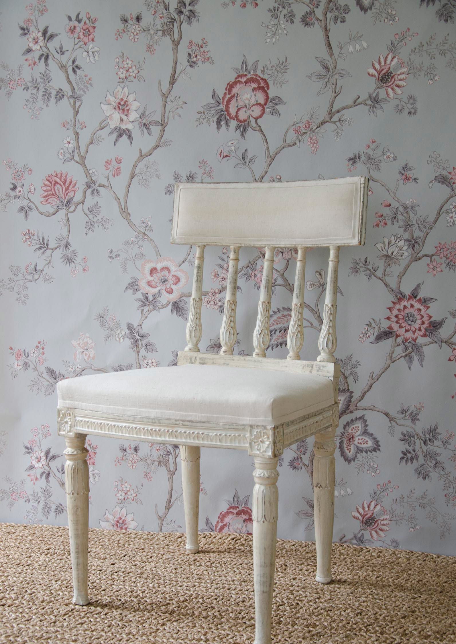 Indienne Wallpaper - China Blue - Lewis & Wood