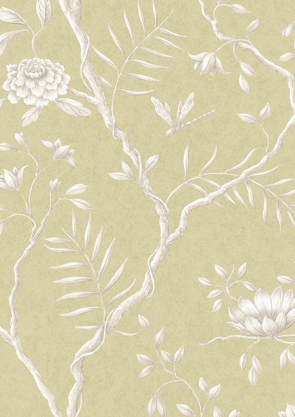 Jasper Peony Wallpaper - Beech - Lewis & Wood